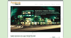 Desktop Screenshot of abdullahogluelektrik.com